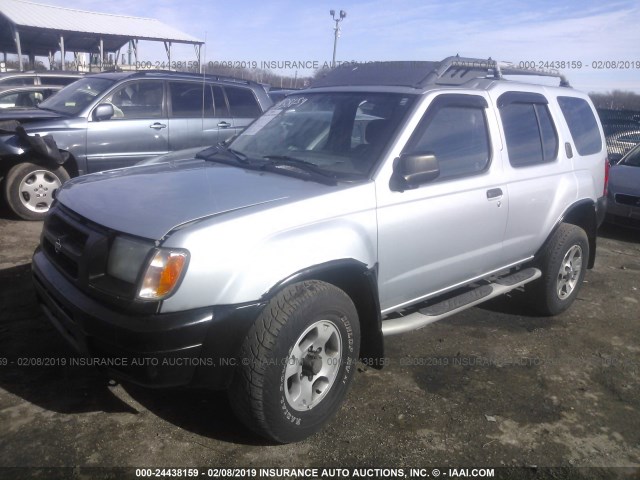 5N1ED28Y6YC561826 - 2000 NISSAN XTERRA XE/SE SILVER photo 2