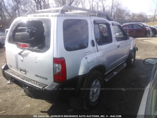 5N1ED28Y6YC561826 - 2000 NISSAN XTERRA XE/SE SILVER photo 4