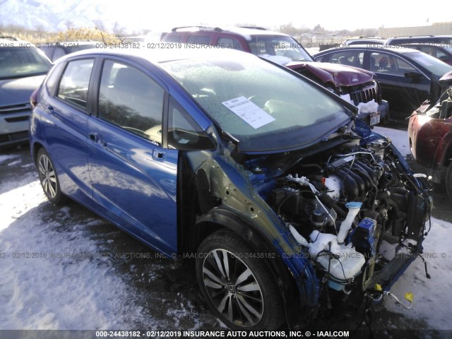 3HGGK5H87FM709161 - 2015 HONDA FIT EX/EXL BLUE photo 1