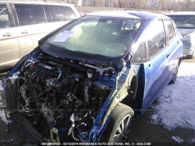 3HGGK5H87FM709161 - 2015 HONDA FIT EX/EXL BLUE photo 2