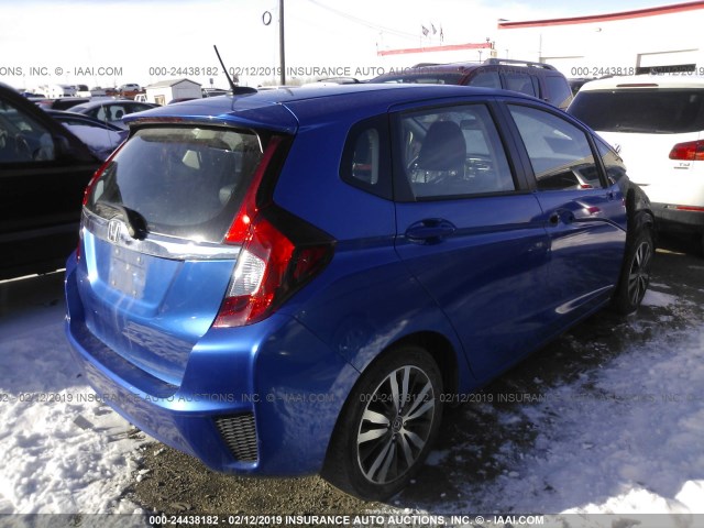 3HGGK5H87FM709161 - 2015 HONDA FIT EX/EXL BLUE photo 4