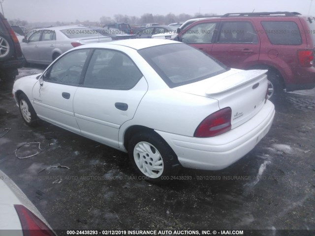 1B3ES47Y0WD733588 - 1998 DODGE NEON HIGHLINE/SPORT/LE/R/T WHITE photo 3