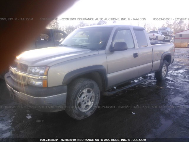 2GCEK19V831109352 - 2003 CHEVROLET SILVERADO K1500 SILVER photo 2