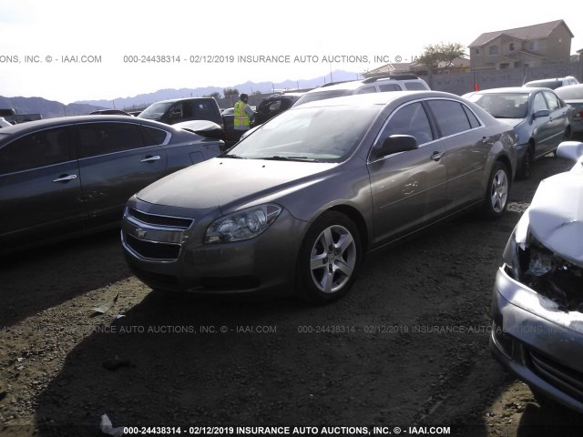1G1ZB5E15BF327986 - 2011 CHEVROLET MALIBU LS 棕色 照片 2