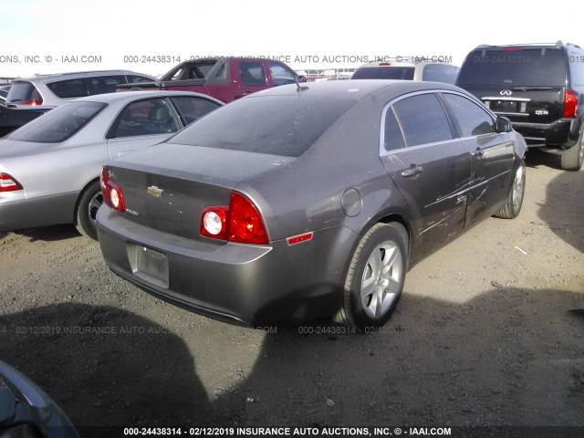 1G1ZB5E15BF327986 - 2011 CHEVROLET MALIBU LS 棕色 照片 4