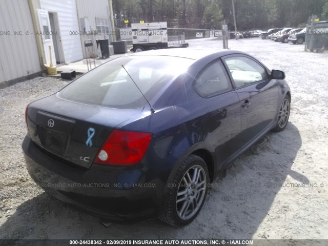 JTKDE177960107352 - 2006 TOYOTA SCION TC მუქი ლურჯი ფოტო 4