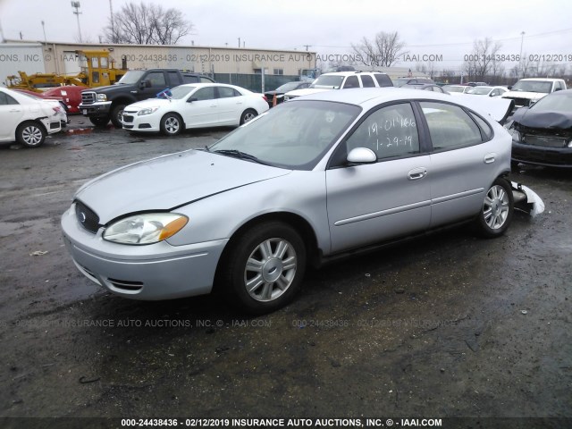 1FAFP56U67A129917 - 2007 FORD TAURUS SEL SILVER photo 2