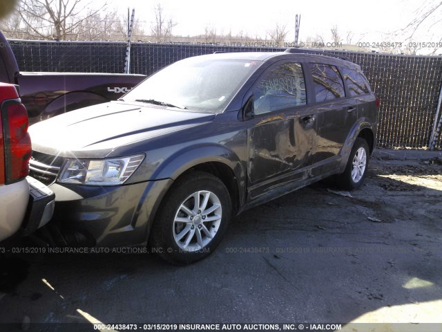 3C4PDDBG2ET230380 - 2014 DODGE JOURNEY SXT GRAY photo 2