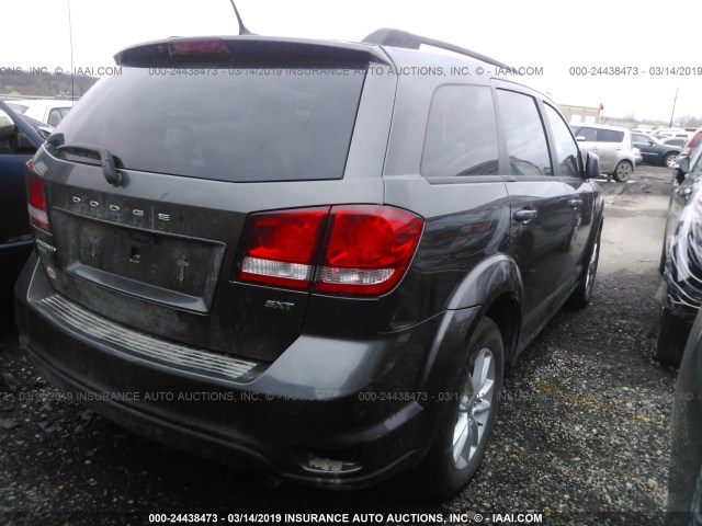 3C4PDDBG2ET230380 - 2014 DODGE JOURNEY SXT GRAY photo 4