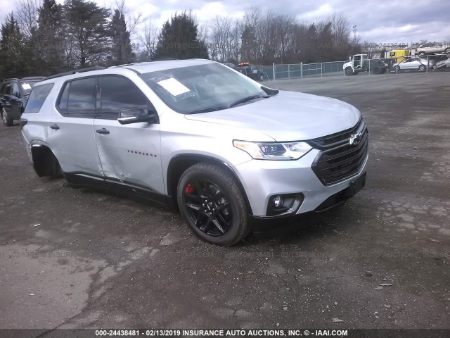 1GNERKKW5JJ215966 - 2018 CHEVROLET TRAVERSE PREMIER SILVER photo 1