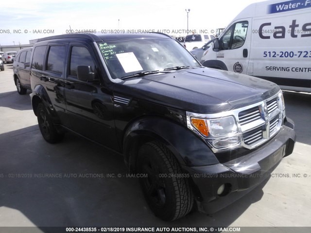 1D8GU28K37W664547 - 2007 DODGE NITRO SXT BLACK photo 1