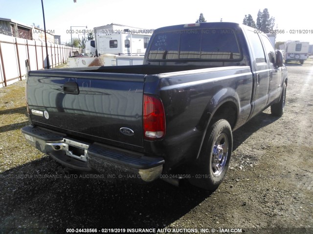 1FTWW30P75EC09026 - 2005 FORD F350 SRW SUPER DUTY BLUE photo 4