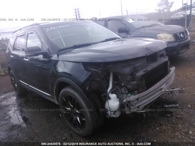 1FMHK7D95CGA54724 - 2012 FORD EXPLORER XLT BLACK photo 1