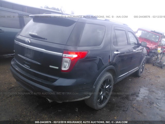 1FMHK7D95CGA54724 - 2012 FORD EXPLORER XLT BLACK photo 4