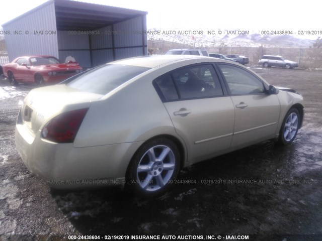 1N4BA41E24C841660 - 2004 NISSAN MAXIMA SE/SL GOLD photo 4