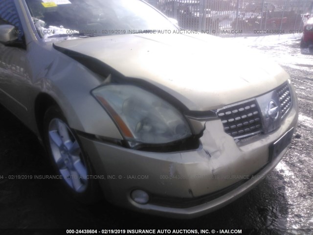 1N4BA41E24C841660 - 2004 NISSAN MAXIMA SE/SL GOLD photo 6