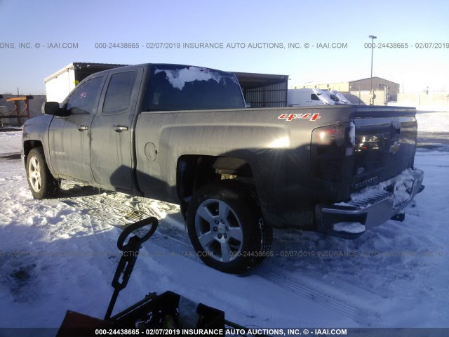 1GCVKREC3EZ221246 - 2014 CHEVROLET SILVERADO K1500 LT GRAY photo 3