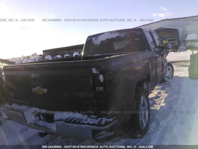 1GCVKREC3EZ221246 - 2014 CHEVROLET SILVERADO K1500 LT GRAY photo 4