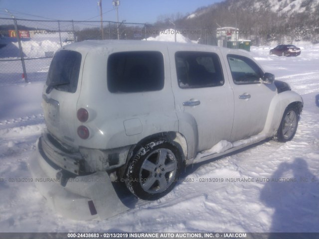 3GNCA53V79S567804 - 2009 CHEVROLET HHR LT WHITE photo 4