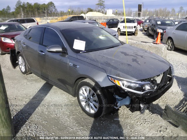 5XXGT4L34JG272585 - 2018 KIA OPTIMA LX/S GRAY photo 1