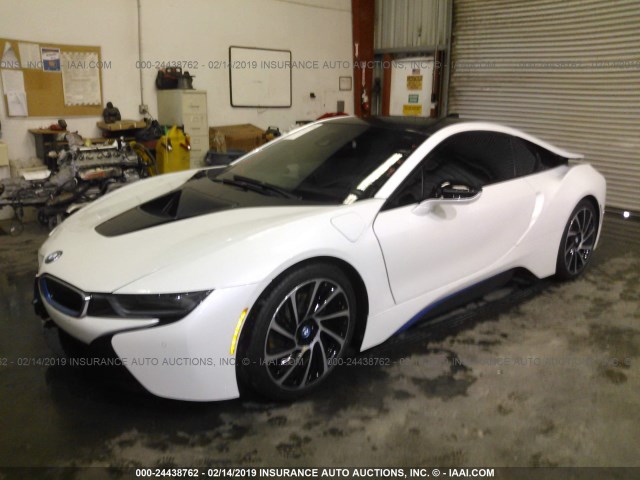WBY2Z2C5XEVX64206 - 2014 BMW I8 WHITE photo 2