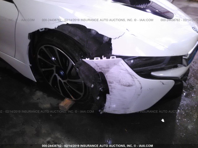 WBY2Z2C5XEVX64206 - 2014 BMW I8 WHITE photo 6
