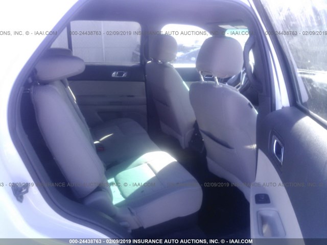 1FM5K7B95DGB16369 - 2013 FORD EXPLORER WHITE photo 8