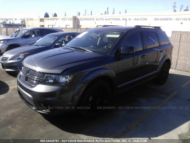 3C4PDCBB0ET301347 - 2014 DODGE JOURNEY SXT GRAY photo 2