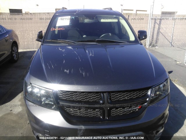 3C4PDCBB0ET301347 - 2014 DODGE JOURNEY SXT GRAY photo 6