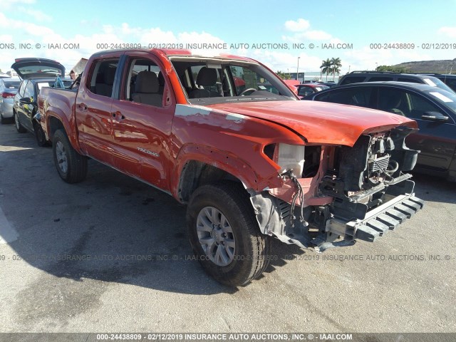5TFAZ5CN1HX044607 - 2017 TOYOTA TACOMA DBL CAB/SR5/TRD SPORT/OR ORANGE photo 1