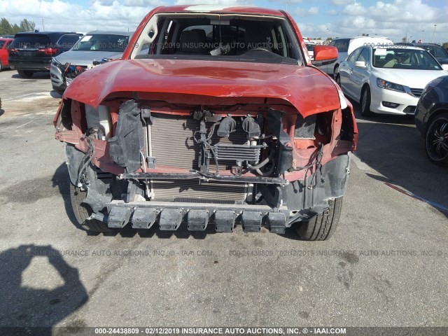 5TFAZ5CN1HX044607 - 2017 TOYOTA TACOMA DBL CAB/SR5/TRD SPORT/OR ORANGE photo 6