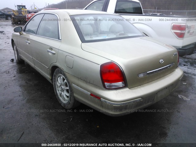 KMHFU45E03A264016 - 2003 HYUNDAI XG 350 GOLD photo 3