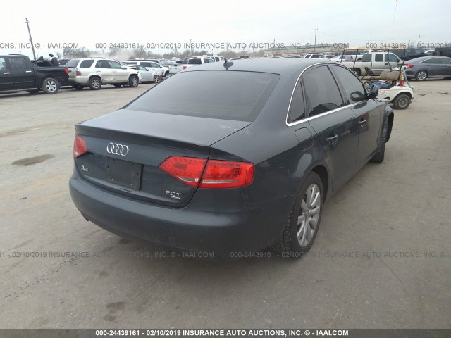 WAUFFAFL0BN025208 - 2011 AUDI A4 PREMIUM PLUS GRAY photo 4