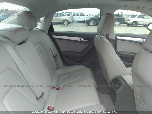 WAUFFAFL0BN025208 - 2011 AUDI A4 PREMIUM PLUS GRAY photo 8