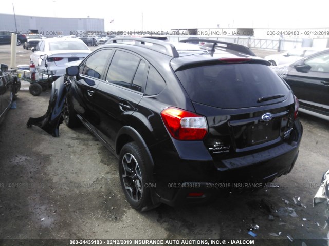 JF2GPANC4GH283650 - 2016 SUBARU CROSSTREK LIMITED BLACK photo 3