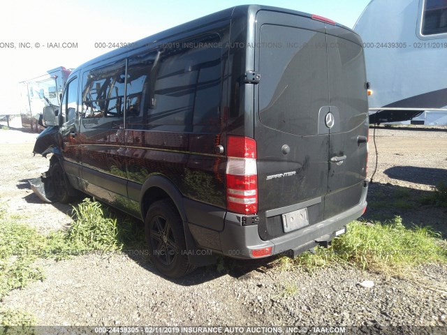 WD4PE7DC3E5943318 - 2014 MERCEDES BENZ SPRINTER  BLACK photo 3