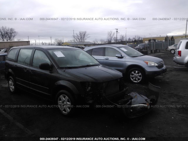 2D8HN44H78R790542 - 2008 DODGE GRAND CARAVAN SE BLACK photo 1