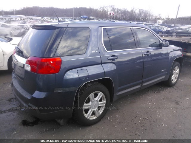 2GKALMEKXE6268473 - 2014 GMC TERRAIN SLE BLUE photo 4