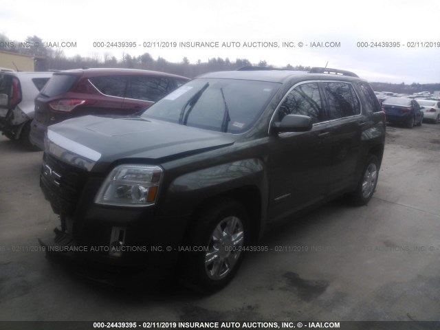 2GKFLWEK2F6164076 - 2015 GMC TERRAIN SLE GREEN photo 2