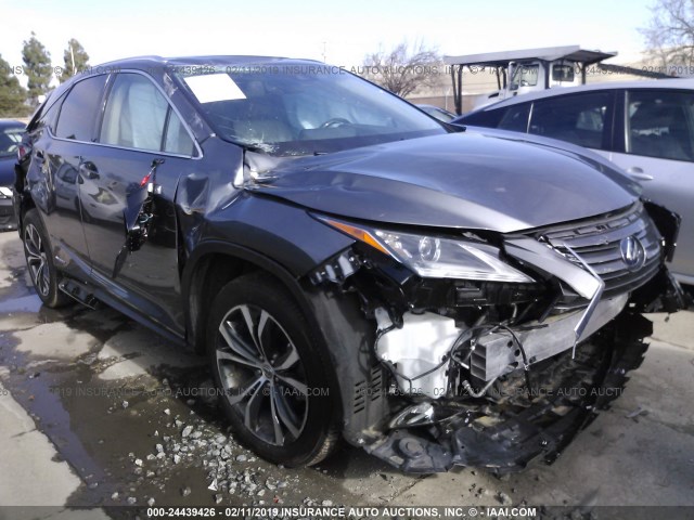 2T2BGMCAXHC019717 - 2017 LEXUS RX 450H/BASE/F SPORT GRAY photo 1