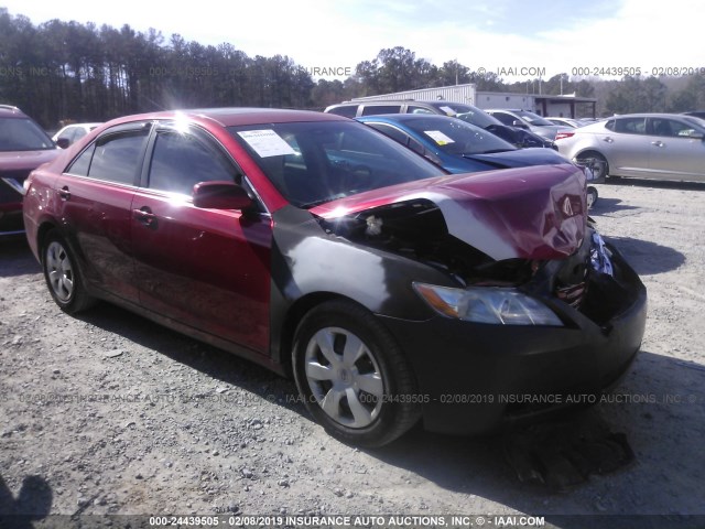4T1BE46K87U049665 - 2007 TOYOTA CAMRY NEW GENERAT CE/LE/XLE/SE RED photo 1