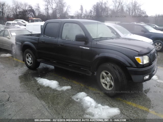 5TEHN72N42Z105875 - 2002 TOYOTA TACOMA DOUBLE CAB 黑色 照片 1