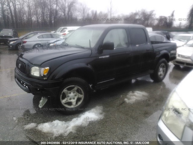 5TEHN72N42Z105875 - 2002 TOYOTA TACOMA DOUBLE CAB 黑色 照片 2