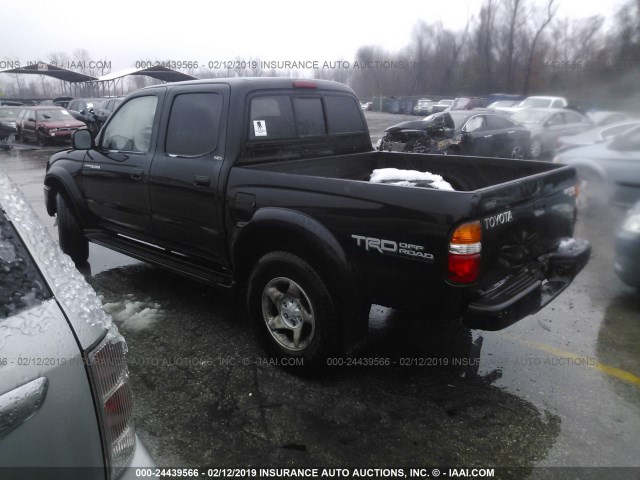 5TEHN72N42Z105875 - 2002 TOYOTA TACOMA DOUBLE CAB 黑色 照片 3