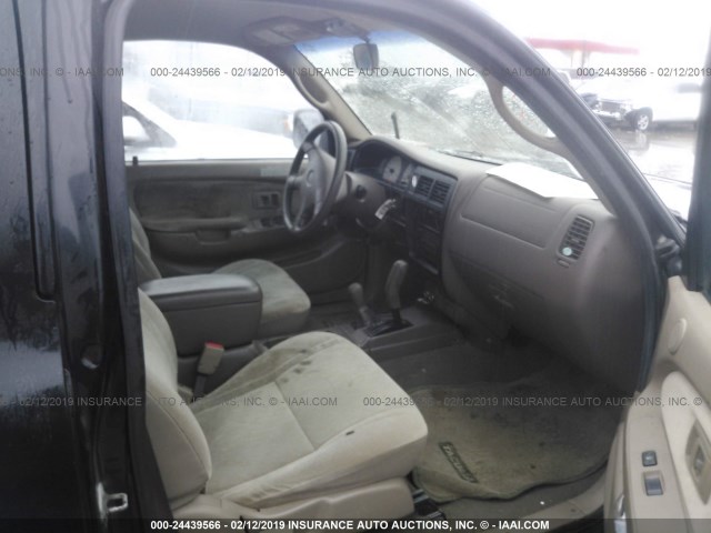5TEHN72N42Z105875 - 2002 TOYOTA TACOMA DOUBLE CAB 黑色 照片 5