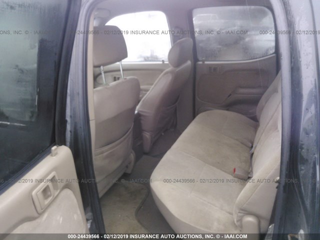 5TEHN72N42Z105875 - 2002 TOYOTA TACOMA DOUBLE CAB 黑色 照片 8