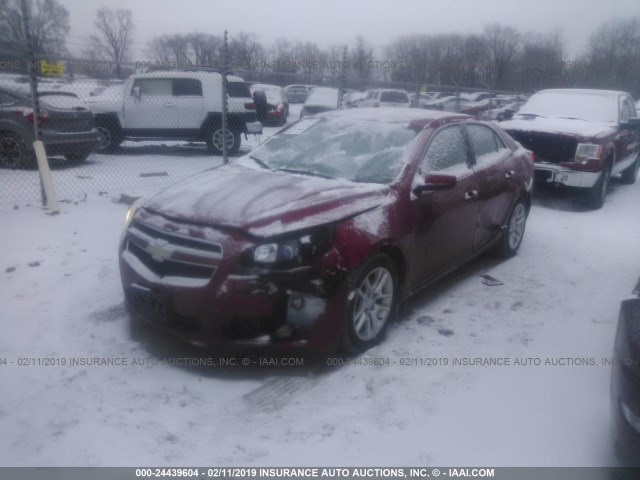 1G11F5RR6DF108992 - 2013 CHEVROLET MALIBU 2LT BURGUNDY photo 2