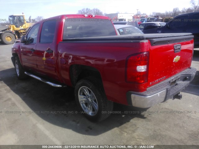 3GCPCSE00CG217705 - 2012 CHEVROLET SILVERADO C1500 LT RED photo 3