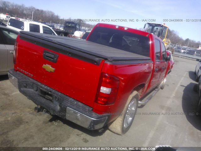 3GCPCSE00CG217705 - 2012 CHEVROLET SILVERADO C1500 LT RED photo 4