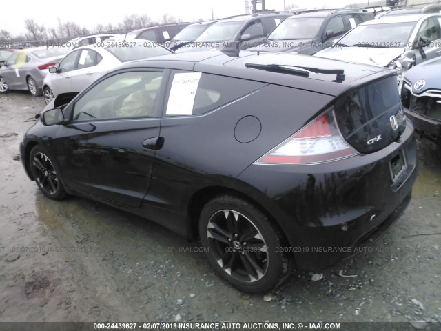 JHMZF1C4XFS002859 - 2015 HONDA CR-Z BLACK photo 3